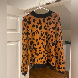Who What Wear (Target) leopard print sweater
